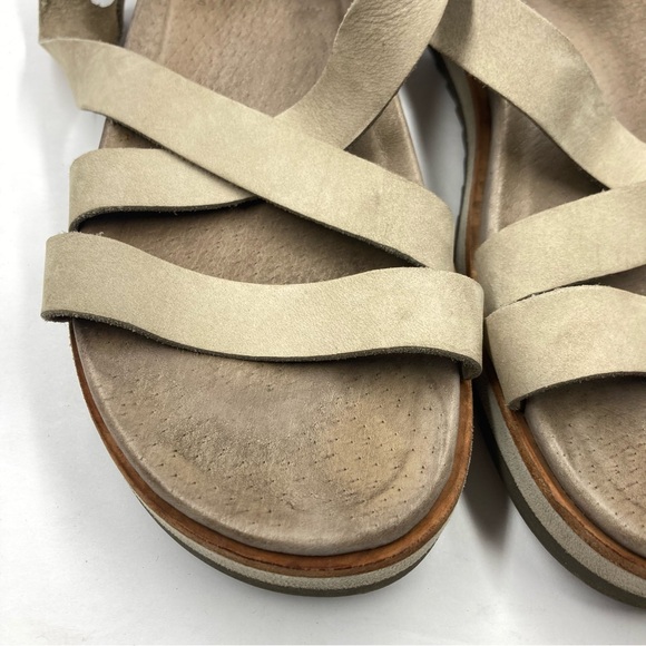 Merrell Leather Sandals  8 Taupe Velcro Juno BackStrap - Picture 4 of 16
